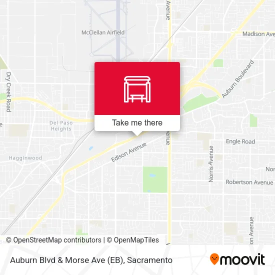 Mapa de Auburn Blvd & Morse Ave (EB)