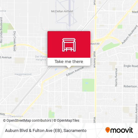 Mapa de Auburn Blvd & Fulton Ave (EB)
