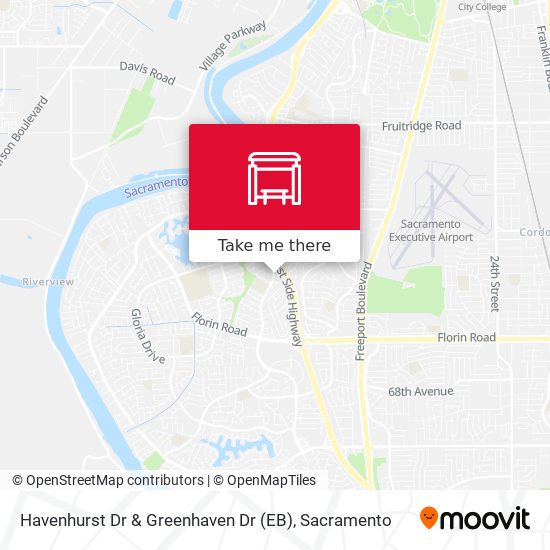 Mapa de Havenhurst Dr & Greenhaven Dr (EB)