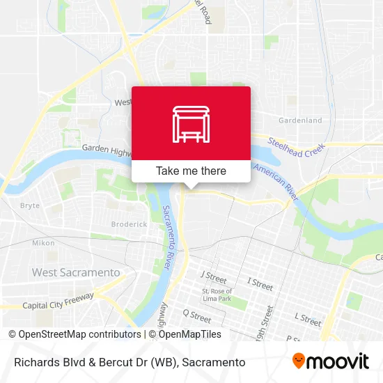 Mapa de Richards Blvd & Bercut Dr (WB)