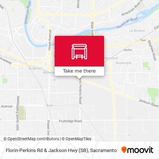 Florin-Perkins Rd & Jackson Hwy (SB) map