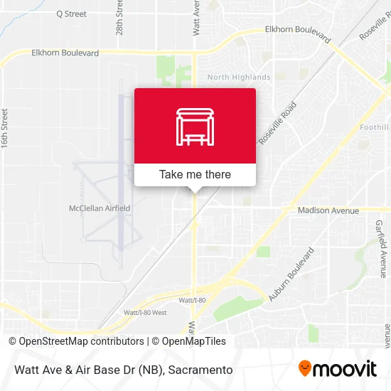 Mapa de Watt Ave & Air Base Dr (NB)