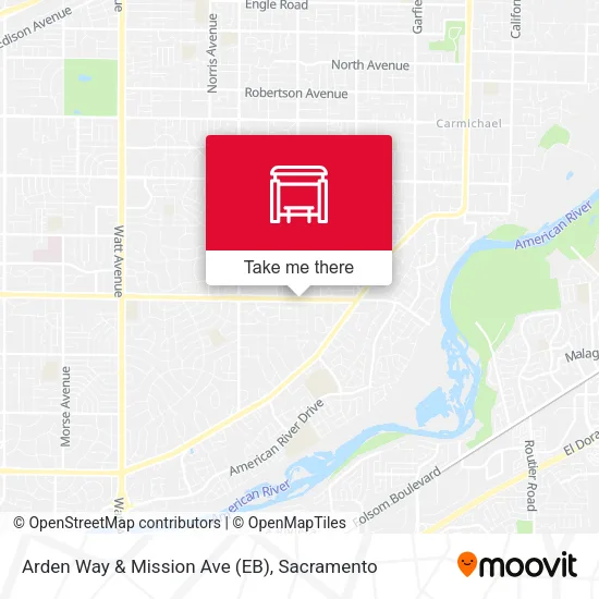 Mapa de Arden Way & Mission Ave (EB)