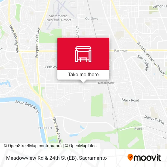 Mapa de Meadowview Rd & 24th St (EB)