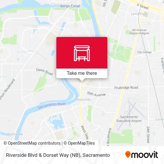 Riverside Blvd & Dorset Way (NB) map