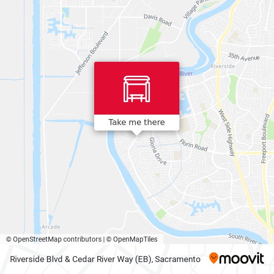 Riverside Blvd & Cedar River Way (EB) map