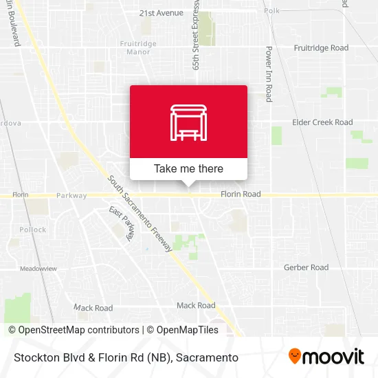 Mapa de Stockton Blvd & Florin Rd (NB)