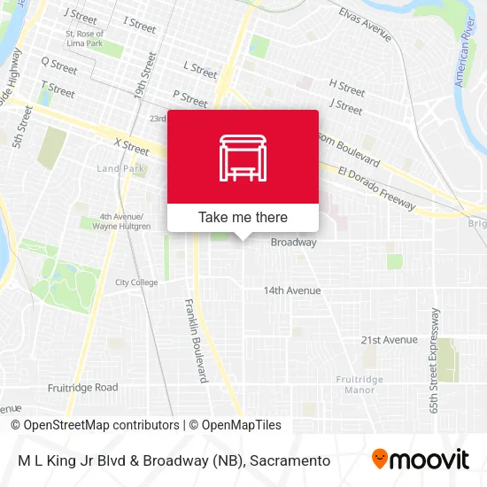 Mapa de M L King Jr Blvd & Broadway (NB)