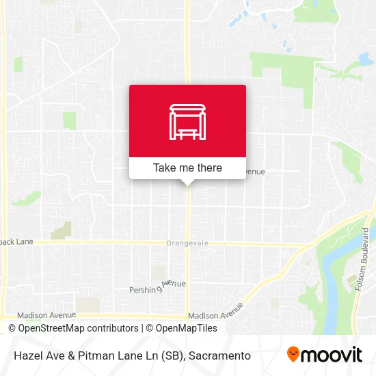 Hazel Ave & Pitman Lane Ln (SB) map