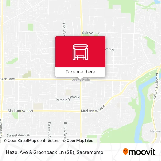 Mapa de Hazel Ave & Greenback Ln (SB)