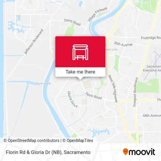 Mapa de Florin Rd & Gloria Dr (NB)