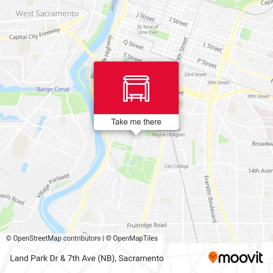 Mapa de Land Park Dr & 7th Ave (NB)