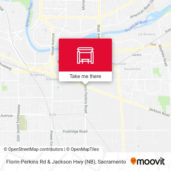 Mapa de Florin-Perkins Rd & Jackson Hwy (NB)
