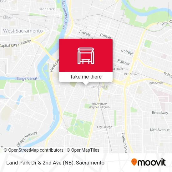 Mapa de Land Park Dr & 2nd Ave (NB)