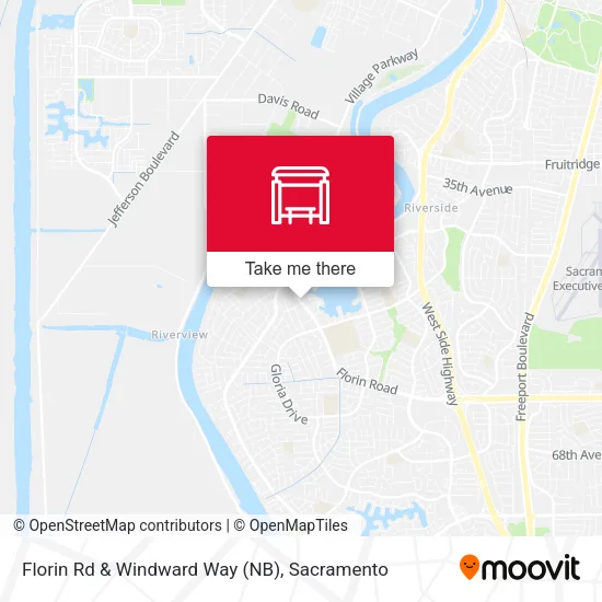 Mapa de Florin Rd & Windward Way (NB)