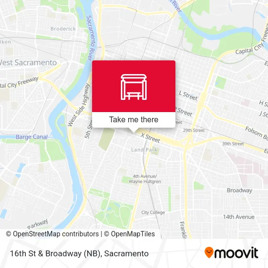 Mapa de 16th St & Broadway (NB)