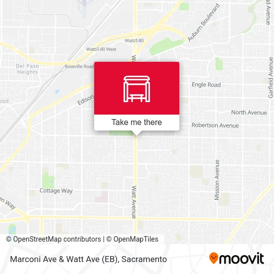 Mapa de Marconi Ave & Watt Ave (EB)