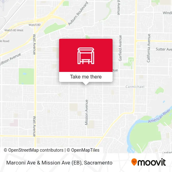 Mapa de Marconi Ave & Mission Ave (EB)