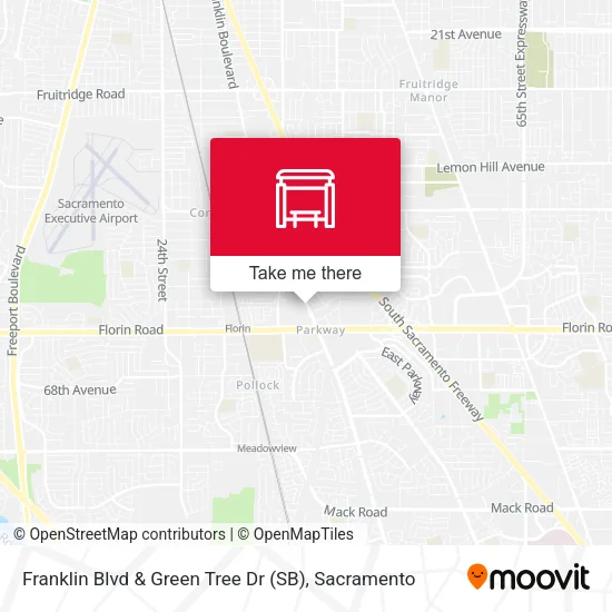Mapa de Franklin Blvd & Green Tree Dr (SB)