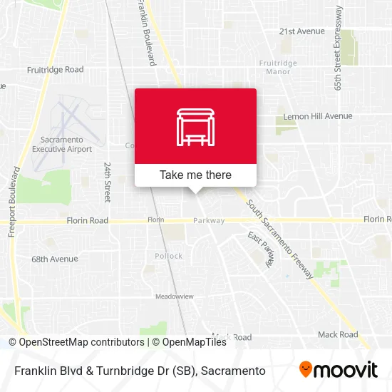 Franklin Blvd & Turnbridge Dr (SB) map