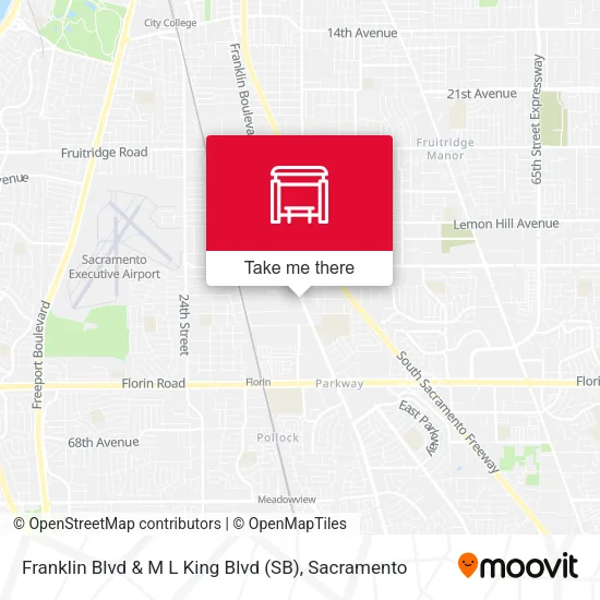 Mapa de Franklin Blvd & M L King Blvd (SB)