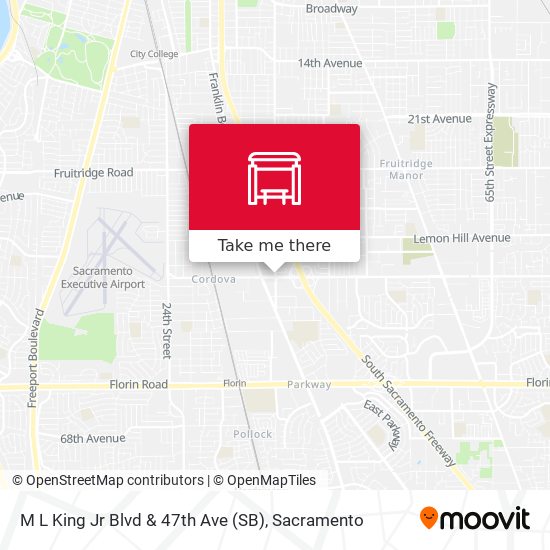 M L King Jr Blvd & 47th Ave (SB) map
