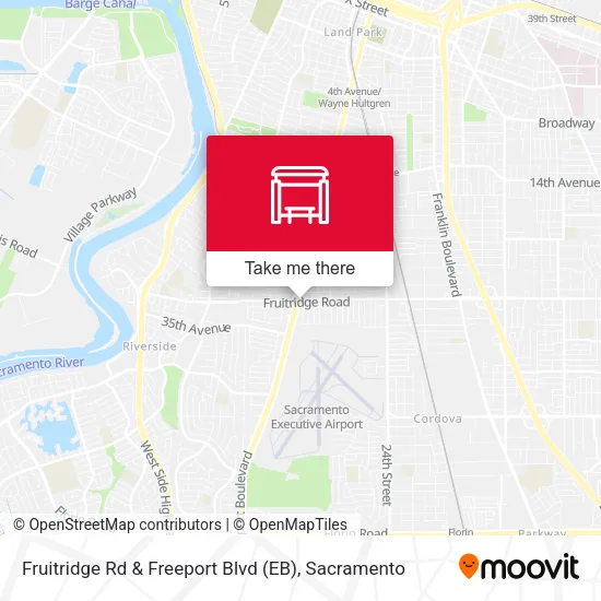 Mapa de Fruitridge Rd & Freeport Blvd (EB)