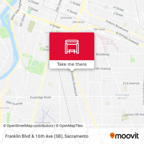 Franklin Blvd & 16th Ave (SB) map