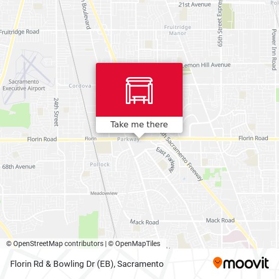 Florin Rd & Bowling Dr (EB) map