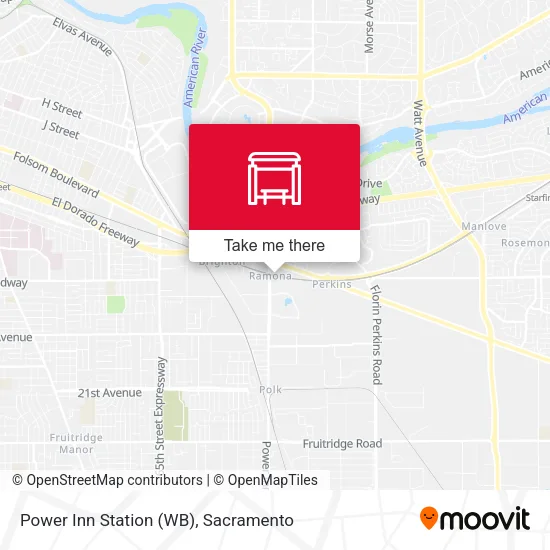 Mapa de Power Inn Station (WB)