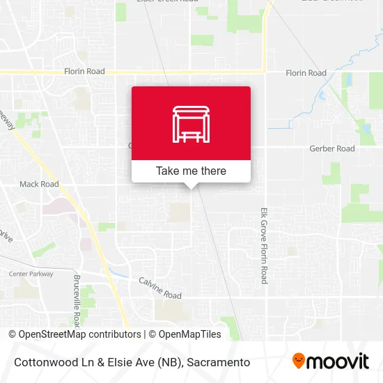 Cottonwood Ln & Elsie Ave (NB) map