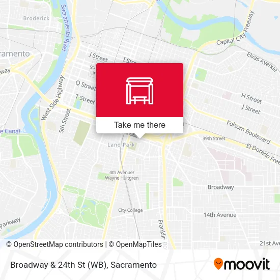 Mapa de Broadway & 24th St (WB)