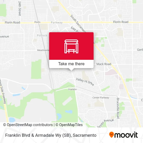 Mapa de Franklin Blvd & Armadale Wy (SB)