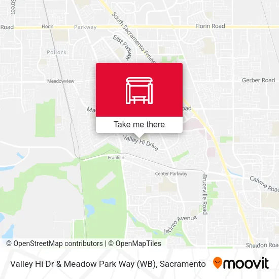 Mapa de Valley Hi Dr & Meadow Park Way (WB)