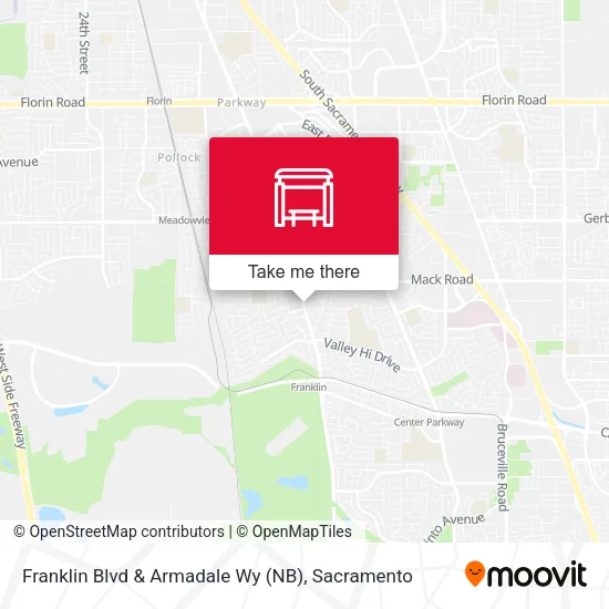 Mapa de Franklin Blvd & Armadale Wy (NB)
