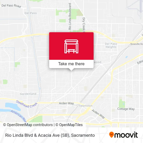 Mapa de Rio Linda Blvd & Acacia Ave (SB)
