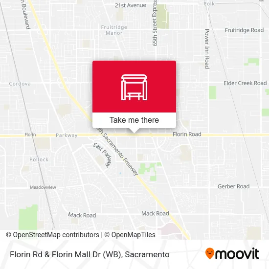 Mapa de Florin Rd & Florin Mall Dr (WB)