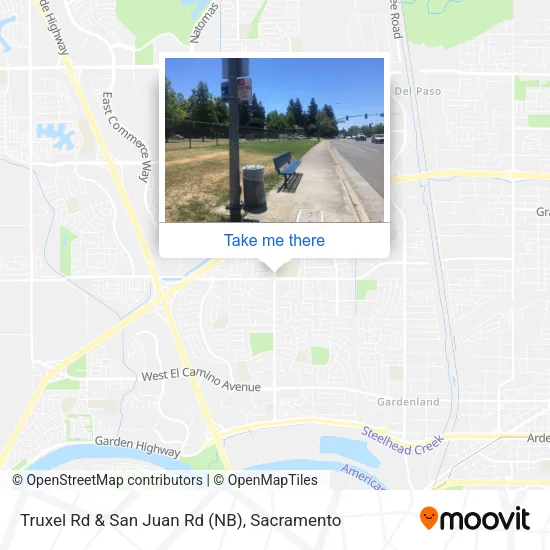 Truxel Rd & San Juan Rd (NB) map