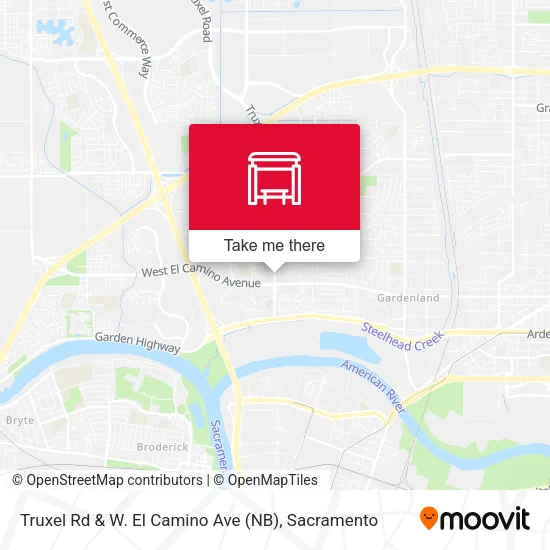 Mapa de Truxel Rd & W. El Camino Ave (NB)