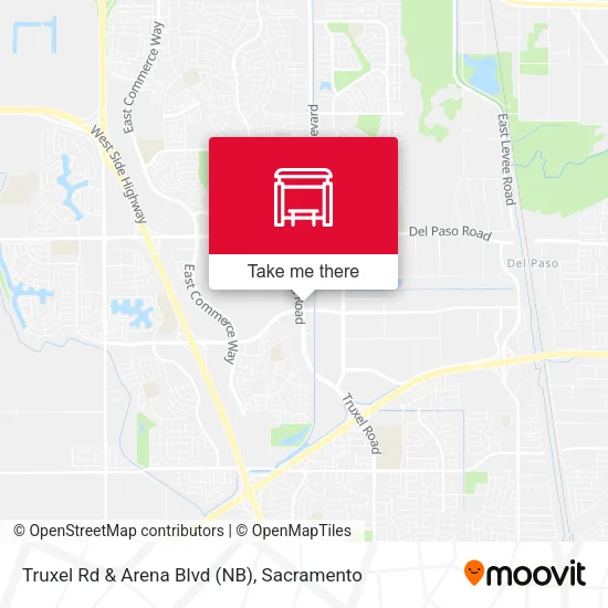 Mapa de Truxel Rd & Arena Blvd (NB)