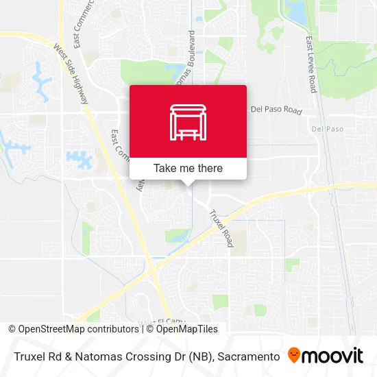 Truxel Rd & Natomas Crossing Dr (NB) map