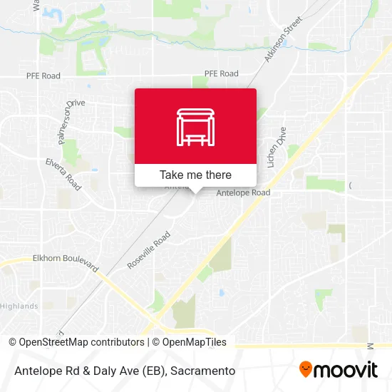 Mapa de Antelope Rd & Daly Ave (EB)