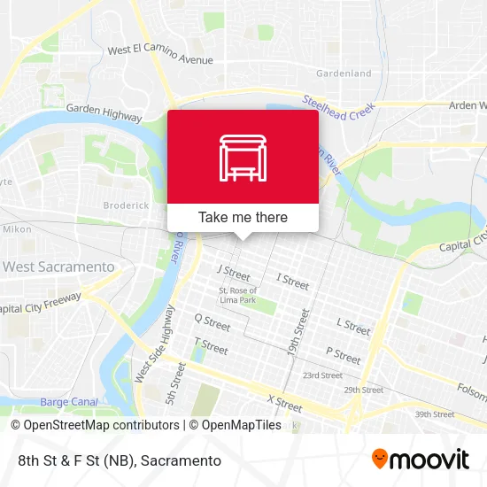 Mapa de 8th St & F St (NB)