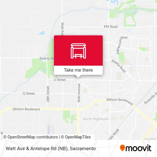 Mapa de Watt Ave & Antelope Rd (NB)