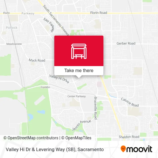 Valley Hi Dr & Levering Way (SB) map
