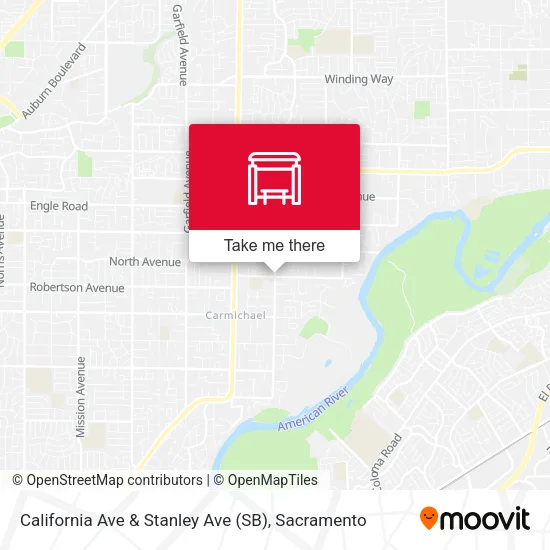 Mapa de California Ave & Stanley Ave (SB)