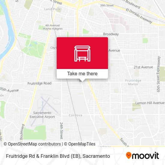 Mapa de Fruitridge Rd & Franklin Blvd (EB)
