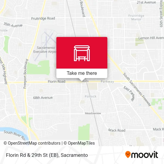 Mapa de Florin Rd & 29th St (EB)