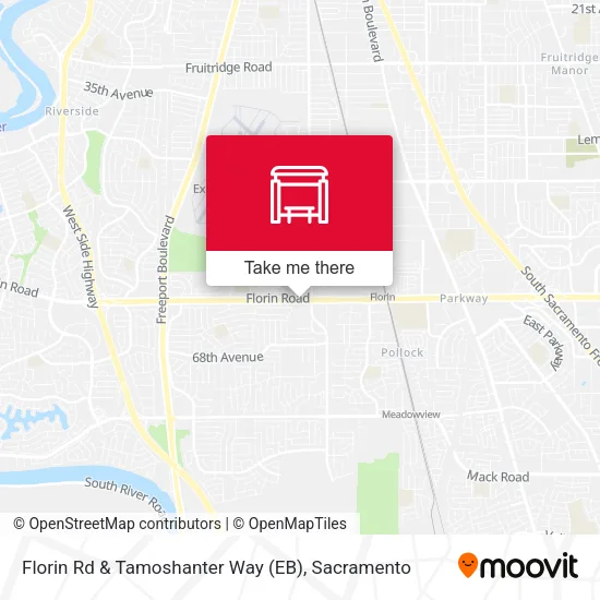 Mapa de Florin Rd & Tamoshanter Way (EB)