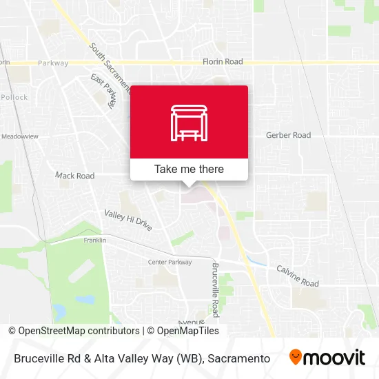 Mapa de Bruceville Rd & Alta Valley Way (WB)